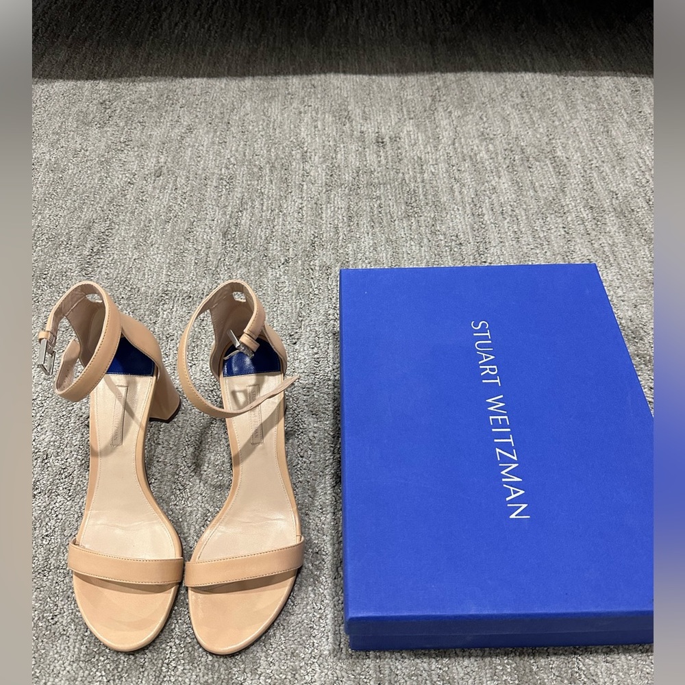 Stuart Weitzman Nude Strap Heels